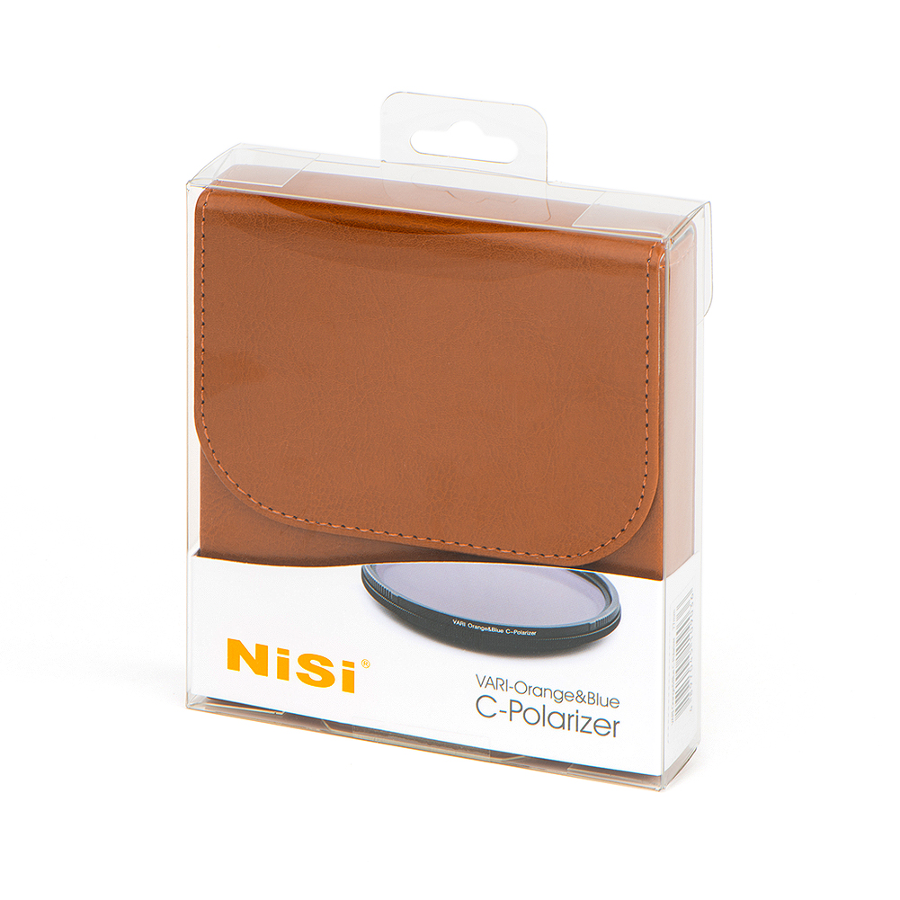 Светофильтр Nisi VARI Orange&Blue C-Polarizer 77mm круг. поляризационный c изменяемым оттенком оранжевого или синего
