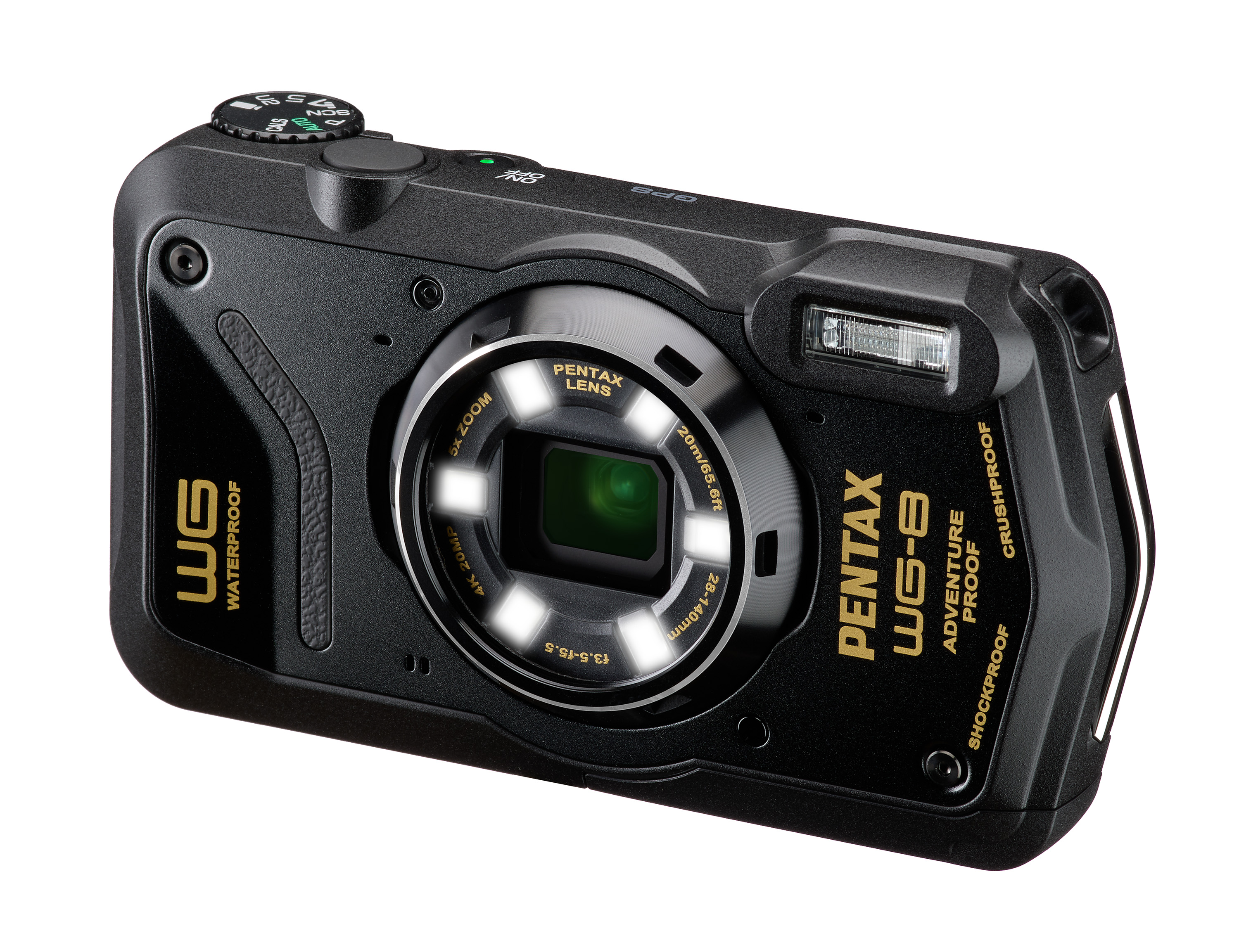 Защищённый фотоаппарат PENTAX WG-8 черный