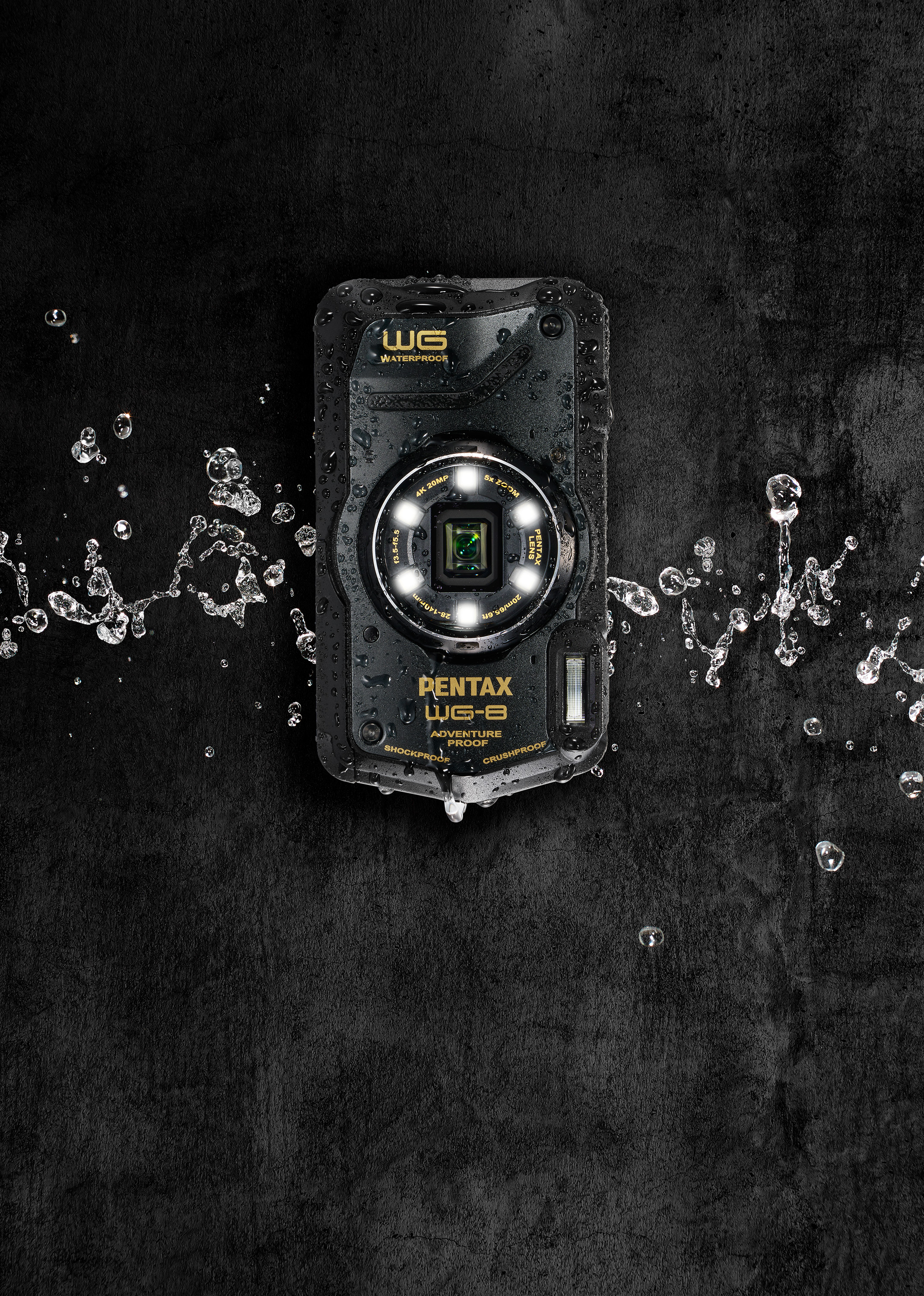 Защищённый фотоаппарат PENTAX WG-8 черный