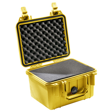 Защитный кейс Peli 1300 желтый с поропластом